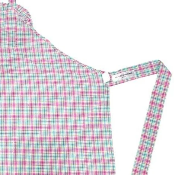 NEW Amanda Uprichard Sweet Heart Apron in Pink & Blue Plaid - A PERFECT GIFT! - Picture 4 of 7